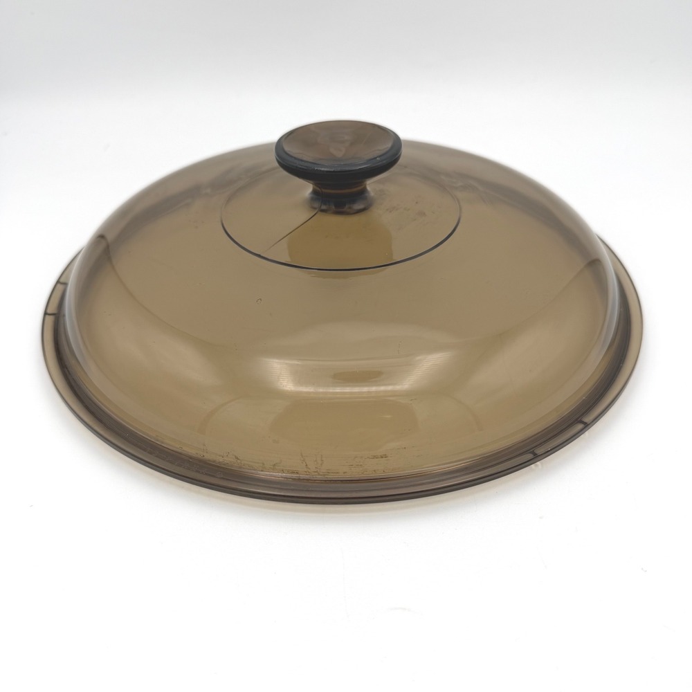 Pyrex Visions Glass Lid 10.5 In Amber V-1.5-C‎ Replacement Cover 1.5Qt Casserole